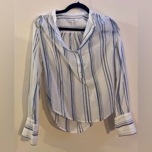 FRAME Striped Button-Down Shirt
